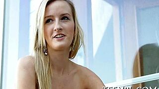 amateur submits hard cock with blowjob and face fucking