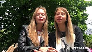 Real amateur lesbian couple savoring every hot touch  