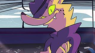 Cartoon Character Rips Clothes In Powertrip Scene