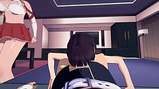 Sword Art Online Character Gives Detailed Footjob in Virtual Reality