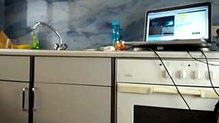 ultimate topless twerking and booty spreading in a garage webcam show