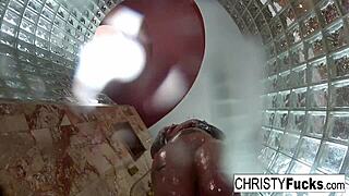 Christy Dahlia And Ivan In Hot Shower Fun?