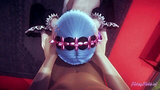 Rem From Re Zero Gives Uncensored POV Blowjob