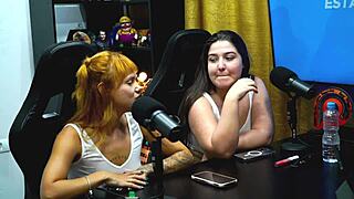 flora vip exposes tits on podcast, ruan shows dick