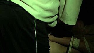 Sofi's intense bondage session with white ropes: Part 1