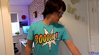 Sarah Jane, the amazing big-titted amateur, sucking cock in homemade POV reality