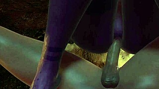 Feeling The Sexy Purple Elf's Big Round Butt Bouncing In Pov