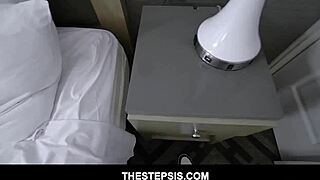 stunning latina teen savannah six gets pounded doggystyle on bed by pervy stepbrother pov