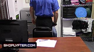 Naughty Natalie Porkman caught hiding store goods in her bra