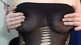 natural big boobs joi countdown with kyra hellfire teasing her tits