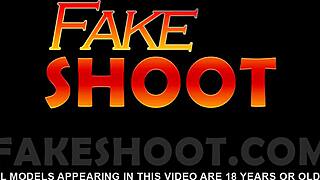 blonde stripper gets nailed hard after teasing with her small tits.