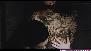 Tattooed Lesbian Chick Feels Passionate Dirty Talk Before Intense Sex
