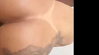 Paty fucks with big tattooed cock