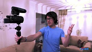 Sarah Jane, the amazing big-titted amateur, sucking cock in homemade POV reality