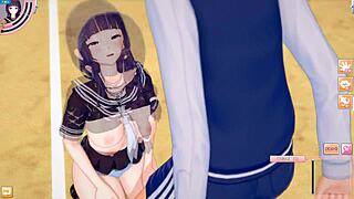 【エロゲーコイカツ！】前髪ぱっつん爆乳jk「双葉」ちゃんがおっぱい揉みまくられる３dcgエロアニメ動画