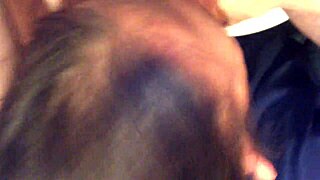Sloppy Blowjob with Gagging and Cum Swallowing in Amateur Homemade Clip