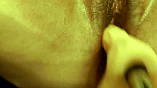 Horny European Mila screams as she tests real dildo on fuck machine in POV creampie!