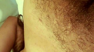 Hot girl moaning while masturbating