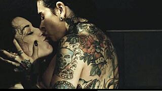 Tattooed Lesbian Chick Feels Passionate Dirty Talk Before Intense Sex