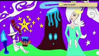 rosalina pees on blue witch and shy guy in fetish scene