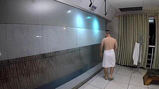 Joy cardozo's emotional sauna session with gaucho pussyhunter