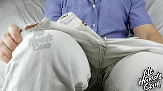 Young Clerk At Office Gets Orgasm Without Hands On Monster Cock