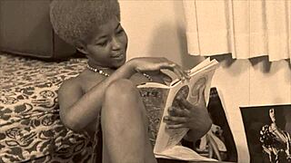 vintage hairy black pussy gets interracial fucking!