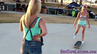 Blonde Lesbians Craft Steamy Homemade Fingering Film