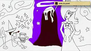 rosalina pees on blue witch and shy guy in fetish scene