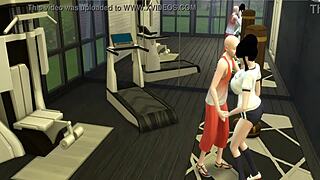 Chichi gets anal fucked by Roshi's big cock in Dragon Ball porn