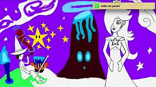 rosalina pees on blue witch and shy guy in fetish scene