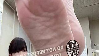 Asian Office Feet Fetish With Japanese Colleagues