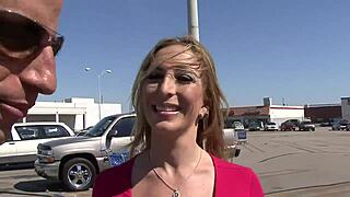 Blonde Milf with Big Ass Gets Facial Cumshot