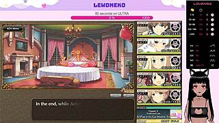 Vtuber lewdneko plays evenicle part sixteen with moaning