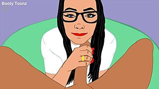 Big Booty PAWG in College Cosplay Rides BBC