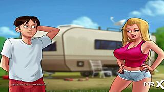 Summertime Saga: Milf Babe Reveals Her Tits In Episode 64