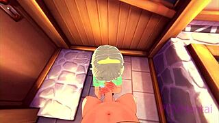 Trap elf maid helps me wash