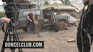 Military misconduct: This one shows behind the scenes of what goes on when making a Dorcel production