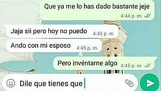 Steamy whatsapp chat with tati leads to office fucking