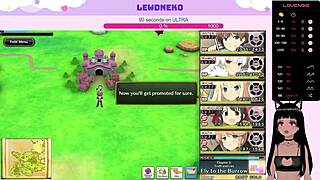 Vtuber lewdneko plays evenicle part sixteen with moaning