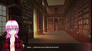 lin la dragona de hielo confronts her mirror image in 3d anime hentai