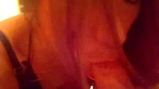 Barby's shemale dick gets blowjob