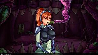 Wow, check this slutty milf in Slutcraft gameplay getting fingered hard!