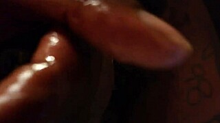 hairy bbc hallelujah johnson stroking solo in close-up action