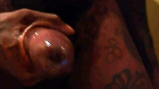 hairy bbc hallelujah johnson stroking solo in close-up action