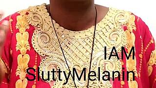 ebony milf solo masturbation session