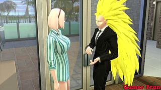 hinata’s friend sakura joins for drinks and ends up getting taken hard on the table