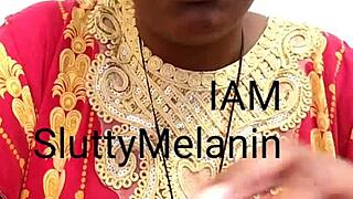 ebony milf solo masturbation session