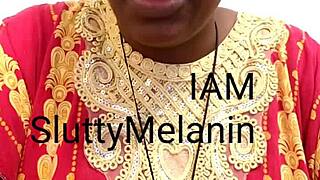 ebony milf solo masturbation session