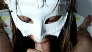 latina prostitute sucks big cock then takes anal creampie in her big ass